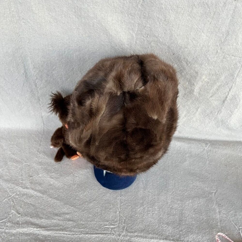 Vintage 1950s Mink Pillbox Hat‎ - Picture 5 of 5
